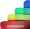 Flexible Plastic Cutting Boards for Kitchen, 4 Translucent Colors Cutting Mats 15 x 12 In, BPA-Free, Non-Porous, Dishwasher Safe, Set of 4